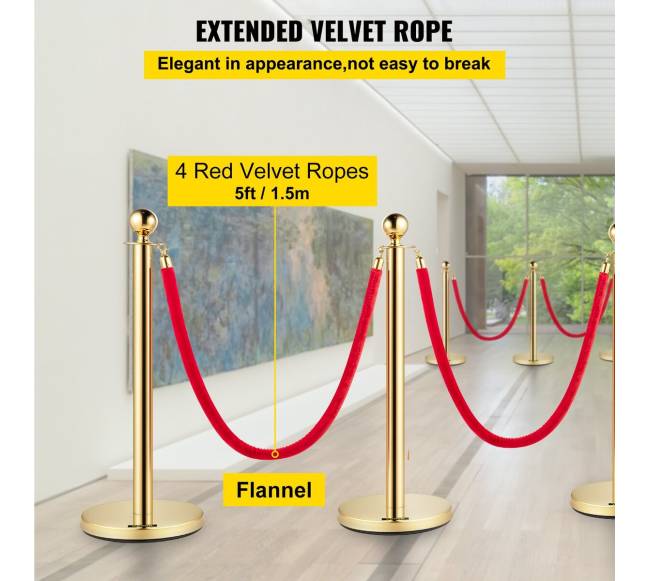 Nerūdijančio plieno apsauginiai stulpai su raudonomis juostomis3