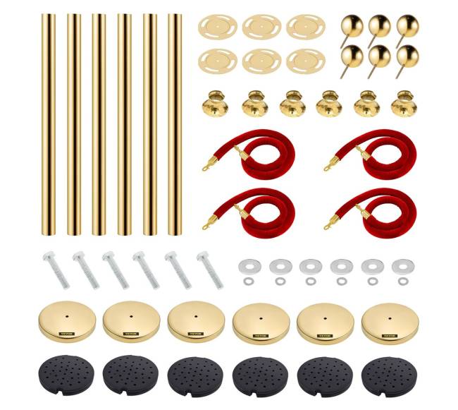 Nerūdijančio plieno apsauginiai stulpai su raudonomis juostomis8