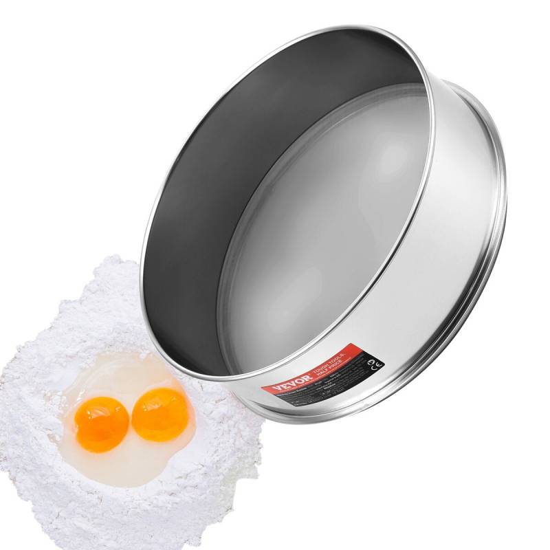 Nerūdijančio plieno miltų sietelis su 150 tinklu0