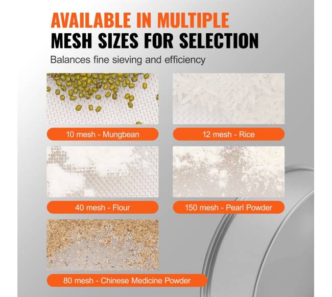 Nerūdijančio plieno miltų sietelis su 150 tinklu2