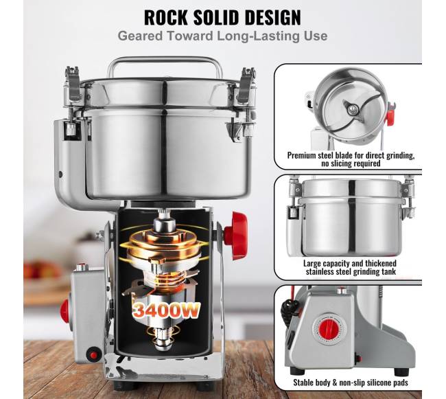 2500 g pramoninis prieskonių malūnėlis2