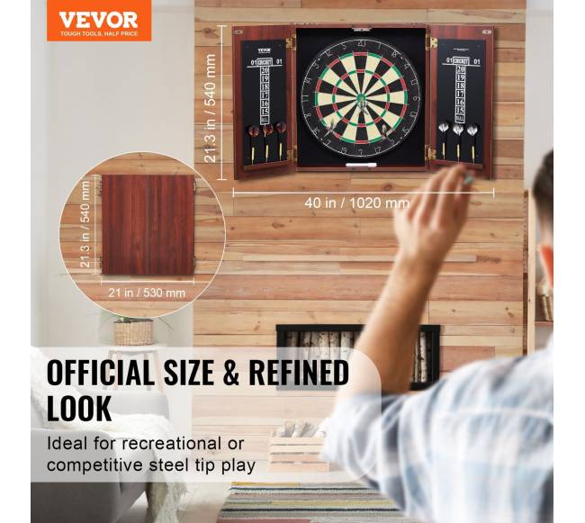 Dartų lenta su spintele ir priedais1