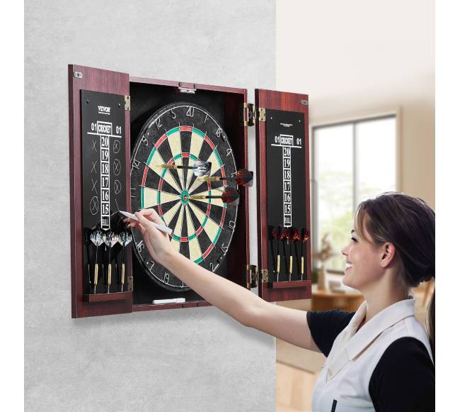 Dartų lenta su spintele ir priedais7