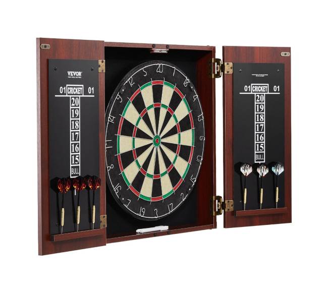 Dartų lenta su spintele ir priedais8