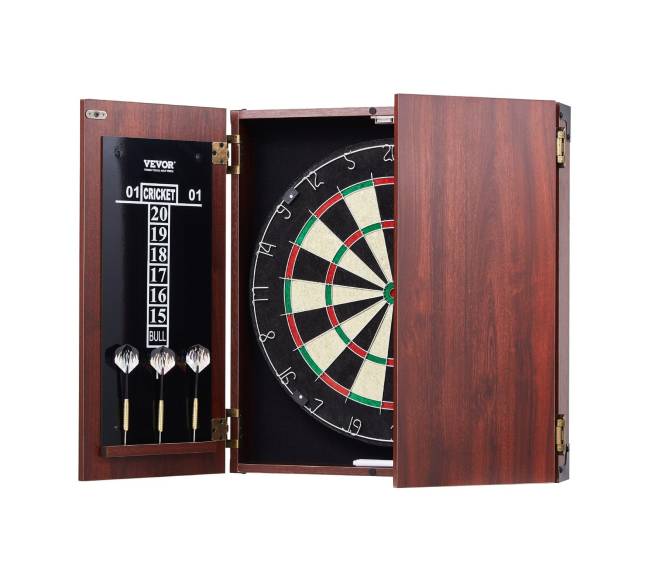 Dartų lenta su spintele ir priedais10