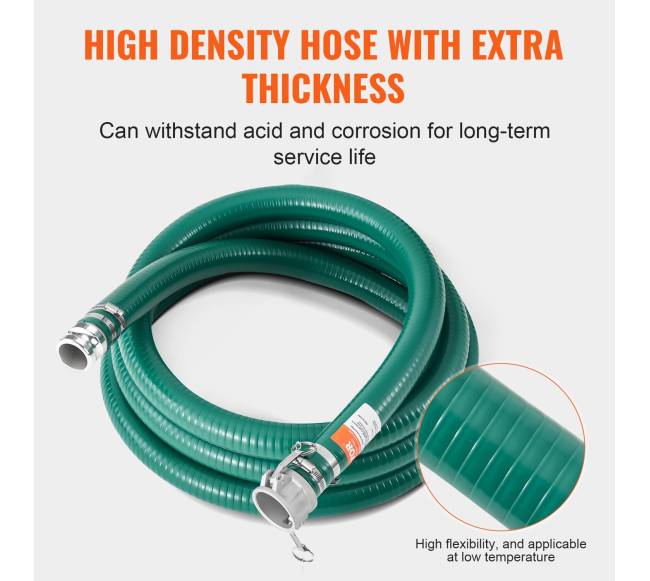 Žarna sujungimui, 2 colių x 6,10 m, žalia3