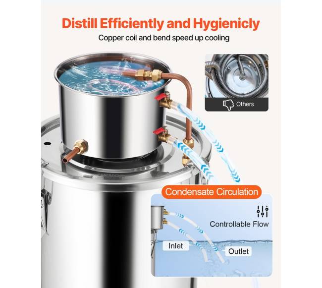 5 galono talpos distiliatorius iš nerūdijančio plieno4
