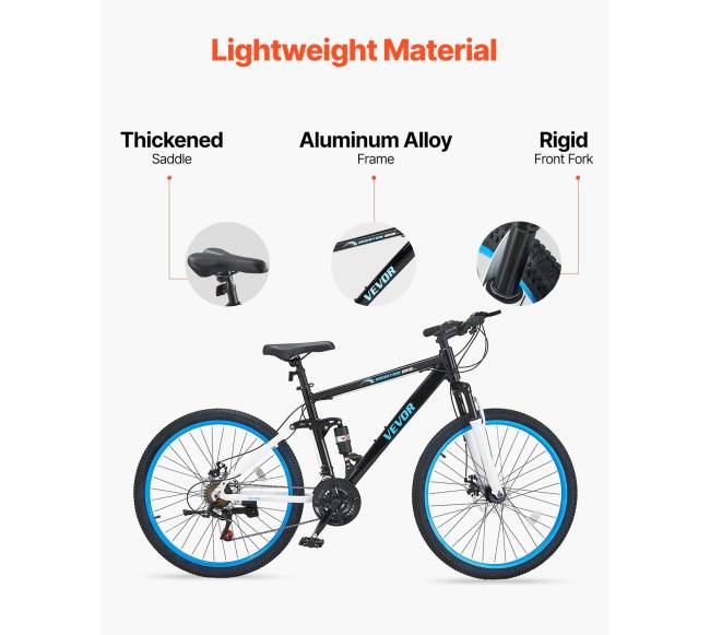 26" kalnų dviratis su 21 pavaros sistema1