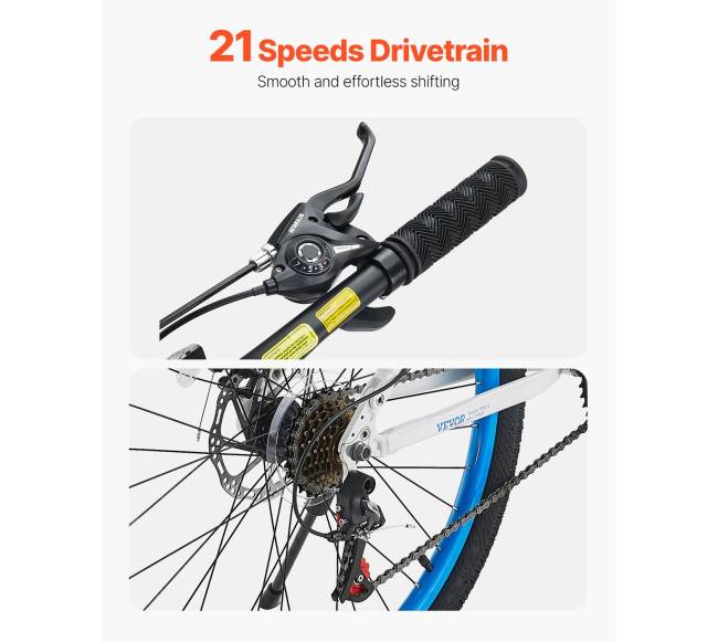 26" kalnų dviratis su 21 pavaros sistema2