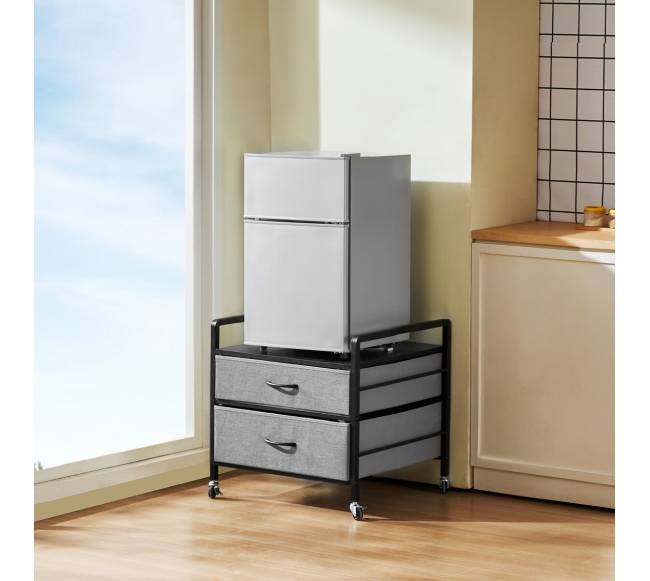 Mini šaldytuvo stovas su stalčiais7