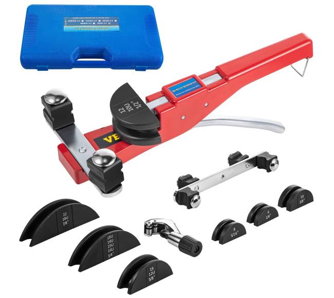 Vamzdžių lankstymo rinkinys su 7 galvutėmis0