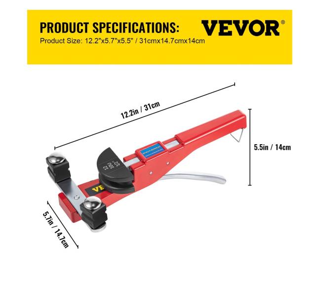 Vamzdžių lankstymo rinkinys su 7 galvutėmis6