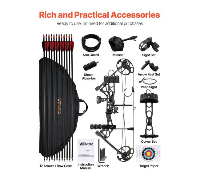 Komplektas lanko šaudymui 70 svarų rankinis2