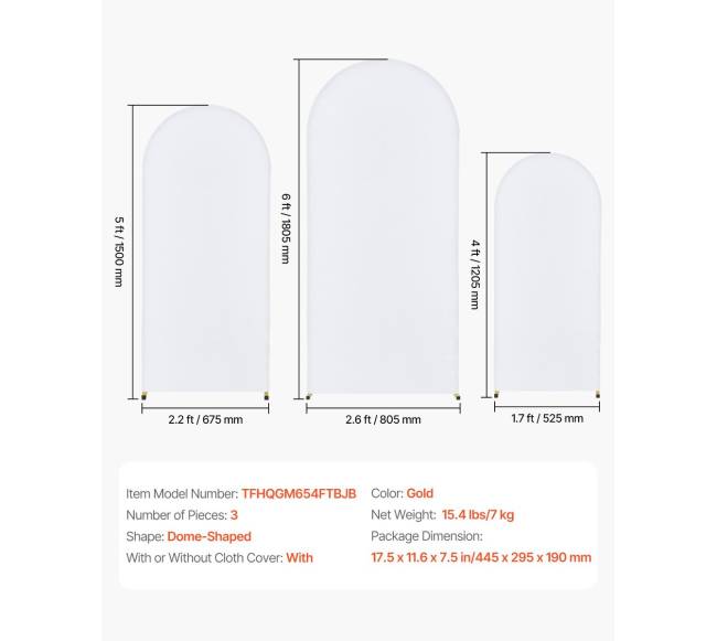 Metalinės arkos fonas su audiniu vestuvėms6