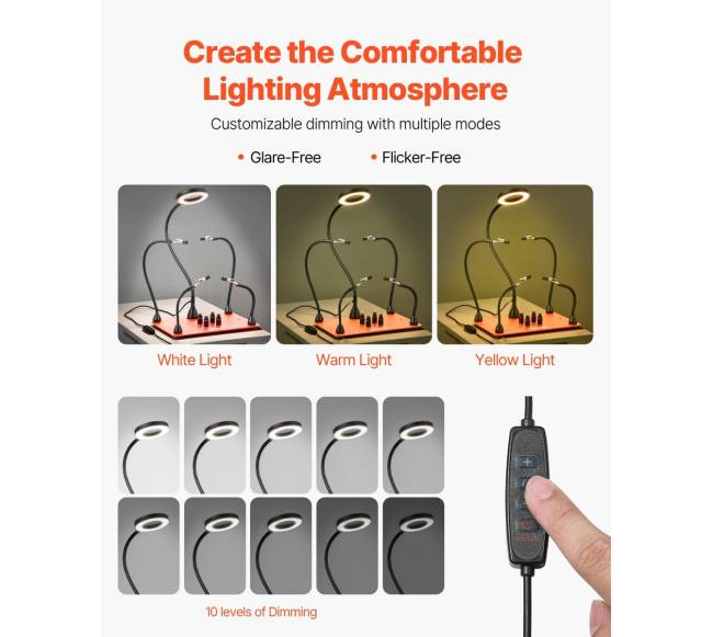 Magnetinė litavimo stotelė su LED lempa2