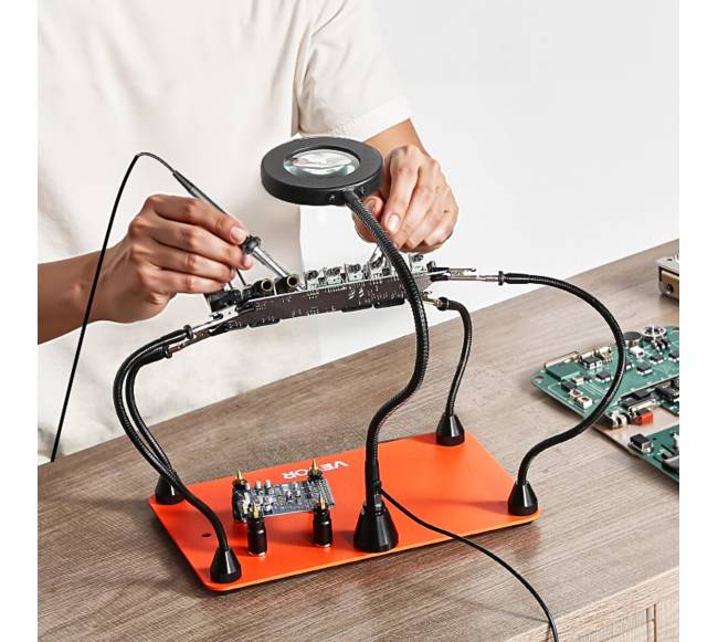 Magnetinė litavimo stotelė su LED lempa7