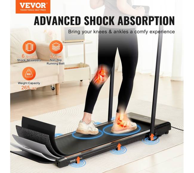 Bėgimo takelis po stalu su rankena1