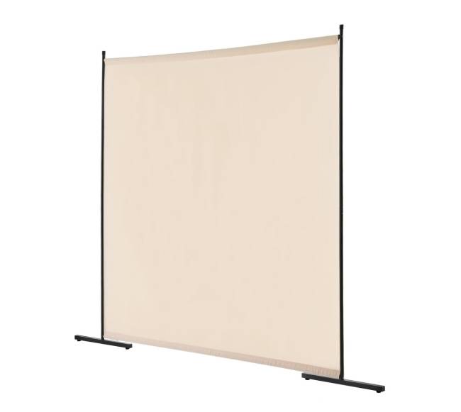 Vienos panelės pertvara iš audinio0