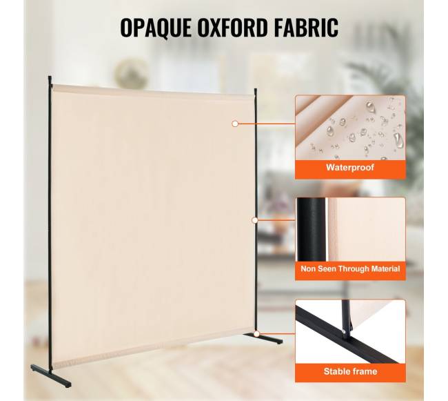 Vienos panelės pertvara iš audinio2