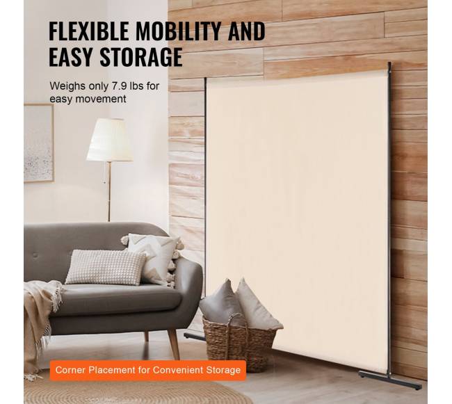 Vienos panelės pertvara iš audinio4