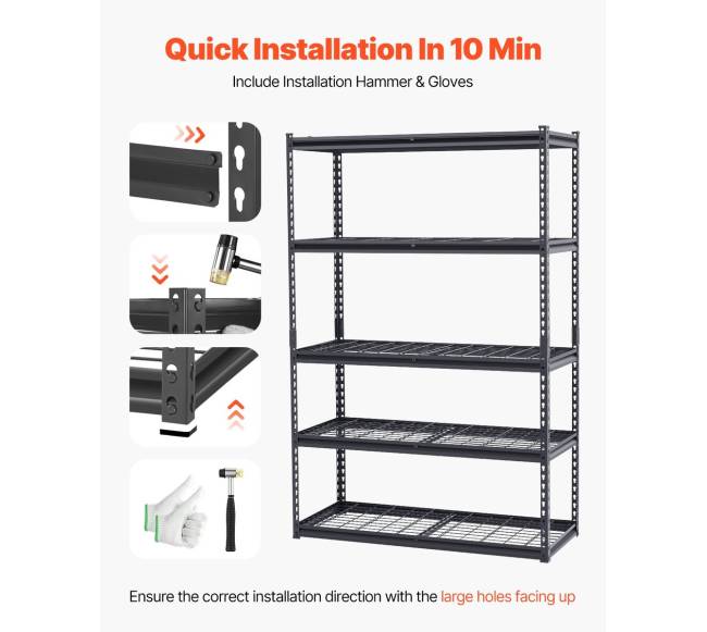 Reguliuojami garažo lentynos 5 pakopų4