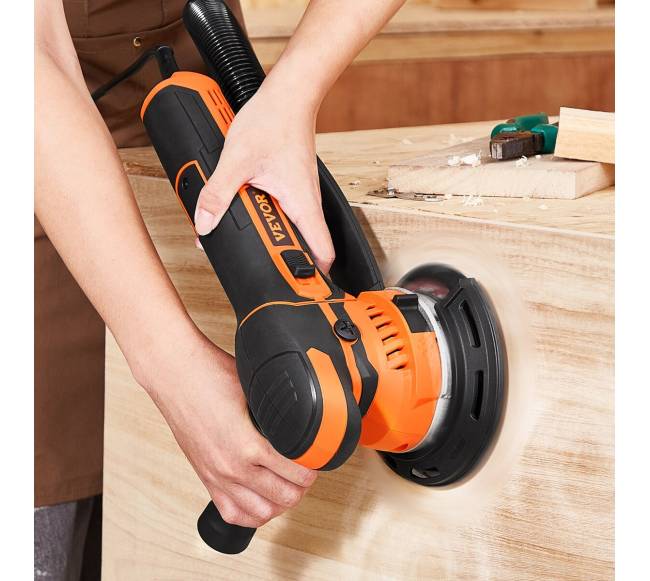 Ekscentrinis šlifuoklis 15 cm su 10 šlifavimo diskų7