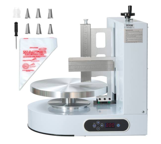 Tortų dekoravimo mašina 10-30 cm dydžio tortams0