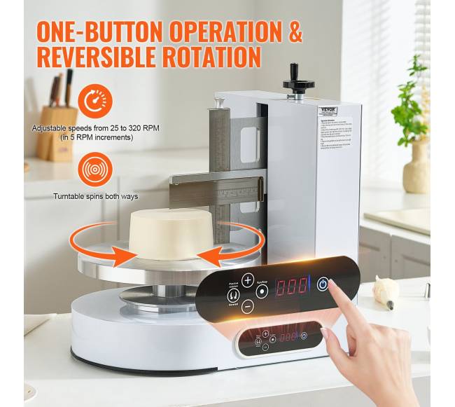 Tortų dekoravimo mašina 10-30 cm dydžio tortams2