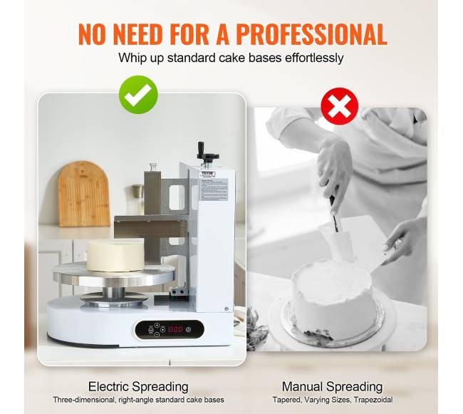 Tortų dekoravimo mašina 10-30 cm dydžio tortams3