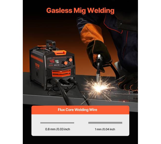 130 A be dujų MIG suvirinimo aparatas su IGBT1