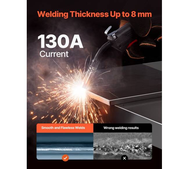130 A be dujų MIG suvirinimo aparatas su IGBT2