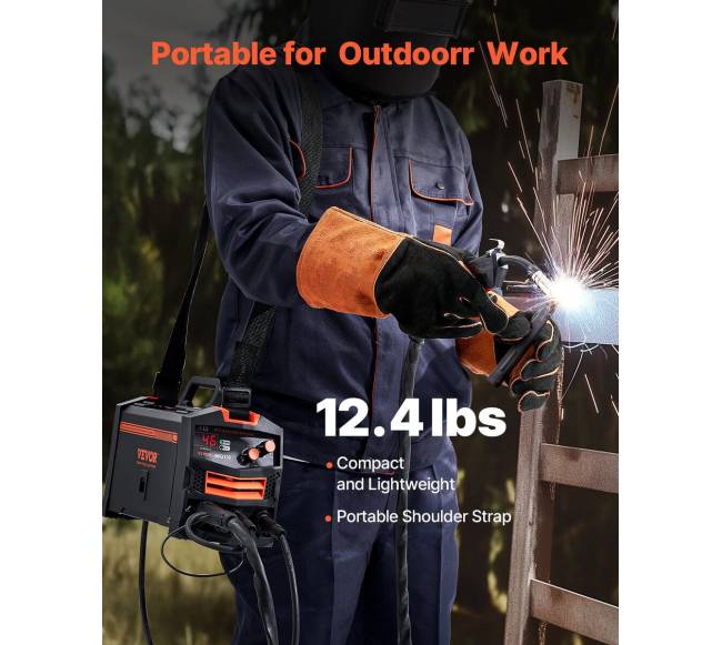 130 A be dujų MIG suvirinimo aparatas su IGBT6