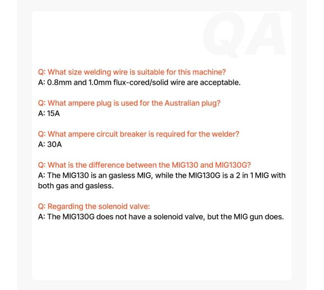 130 A be dujų MIG suvirinimo aparatas su IGBT7