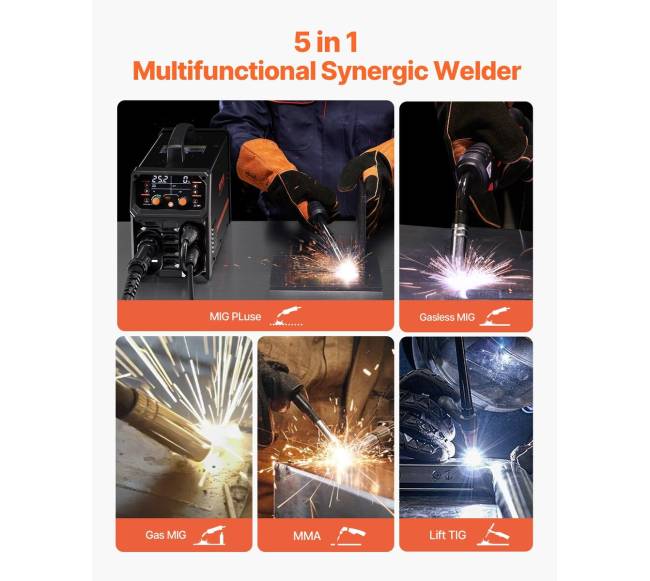 MIG suvirinimo aparatas 200A su integruotomis funkcijomis1