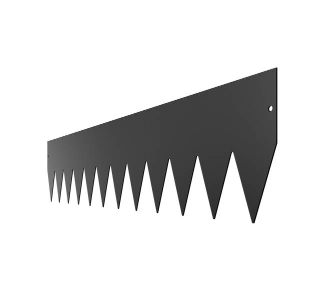 Plieninė kraštų tvora juoda 6 vnt. 1016 x 203 mm9