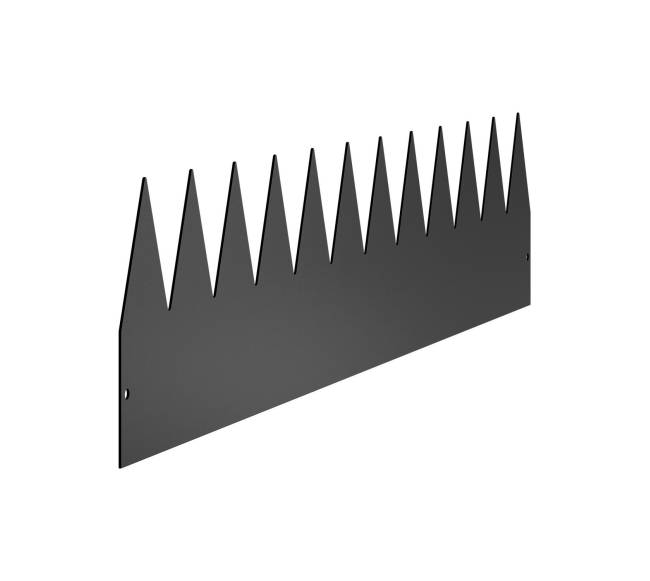 Plieninė kraštų tvora juoda 6 vnt. 1016 x 203 mm10