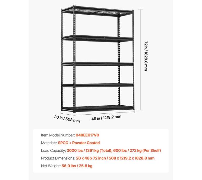 Reguliuojami garažo lentynos 5 pakopų6