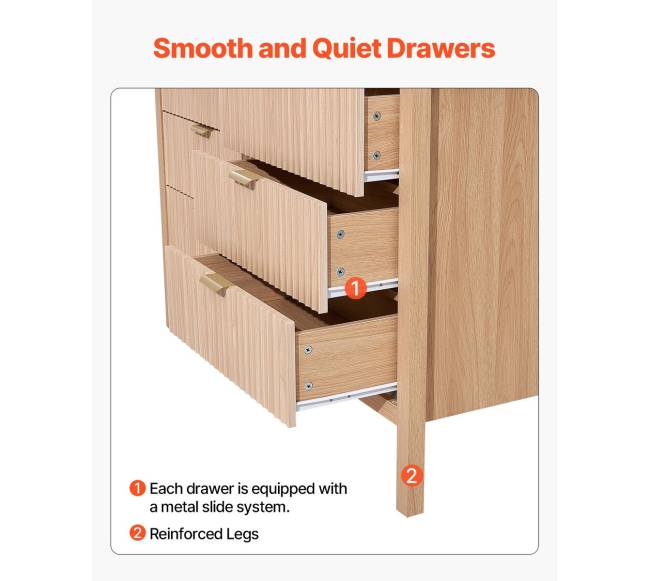 6 stalčių komoda iš medžio5