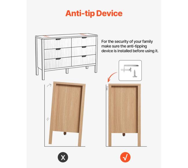6 stalčių komoda iš medžio6