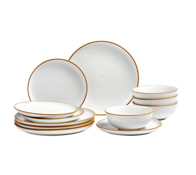 12 dalių keramikinis indų komplektas10