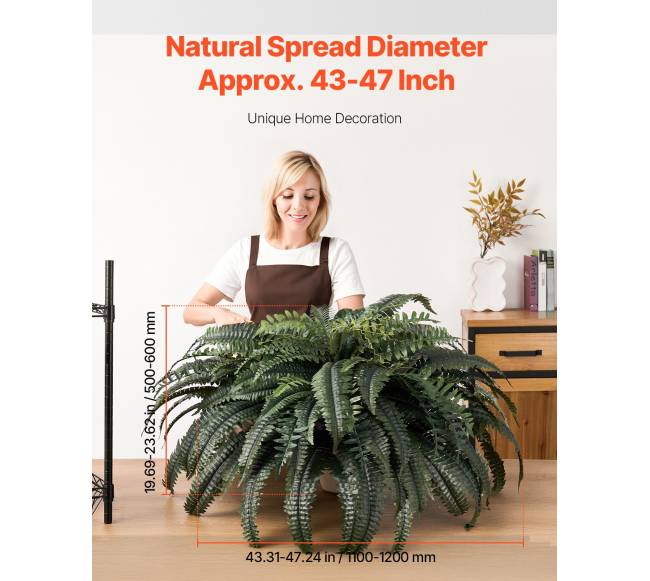 Dirbtinis Bostono papartis su 88 šakelėmis1