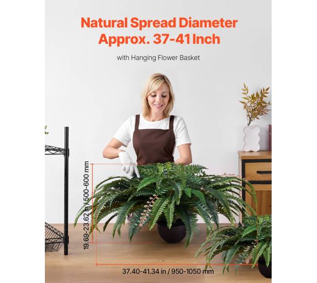 Dirbtinė Bostono papartis 80 šakų dekorui1