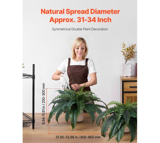 Dirbtiniai Bostono paparčiai 2 vnt.1