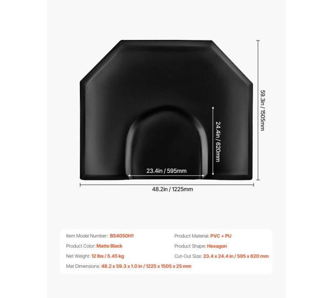 Kirpėjo kilimėlis šešiakampis 1225 x 1505 mm6