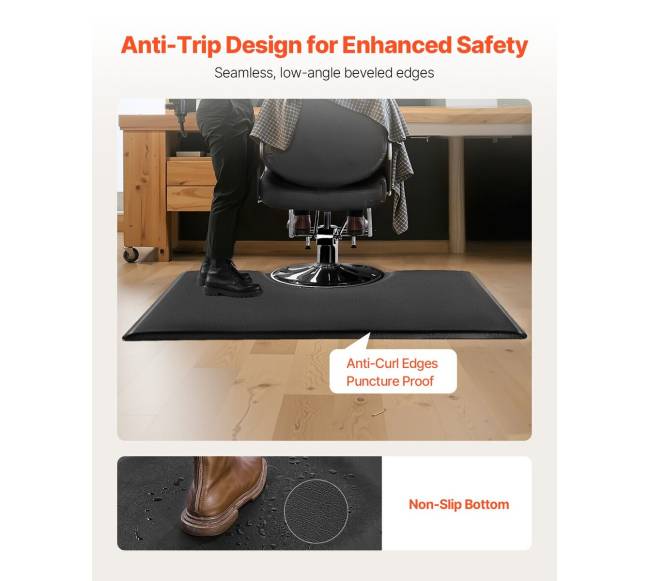 Stačiakampis kilimėlis plaukų stilistams 1525 x 915 mm5