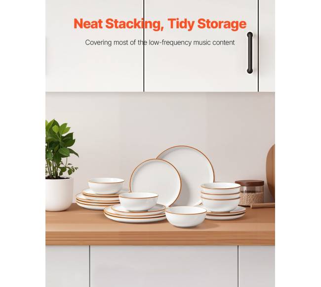 18 dalių keraminių indų rinkinys 6 žmonėms5