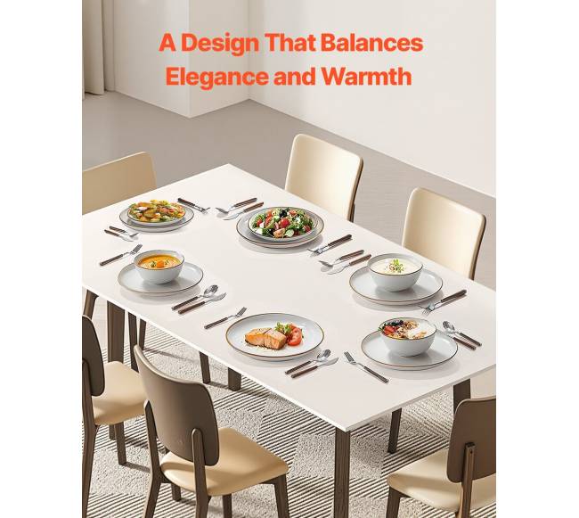 18 dalių keraminių indų rinkinys 6 žmonėms6