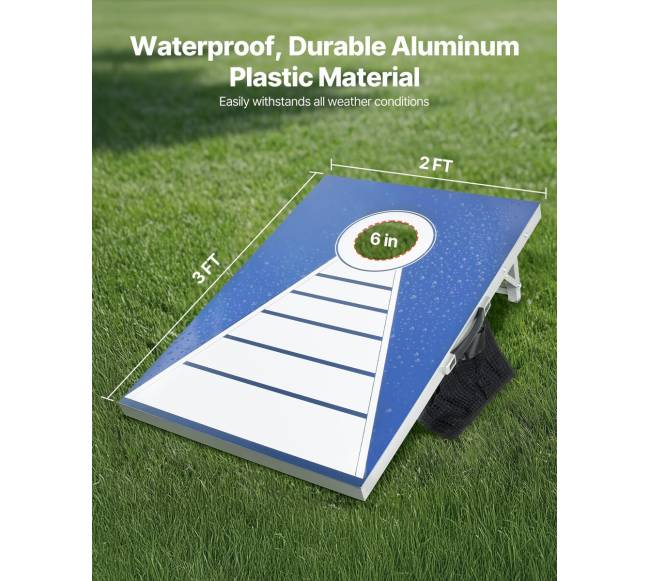 3x2 pėdų cornhole rinkinys su 8 maišeliais1