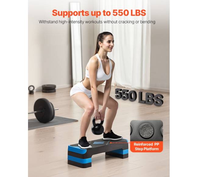 Aerobinio treniruotės platforma su 4 pakopomis1