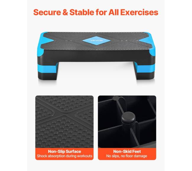 Aerobinio treniruotės platforma su 4 pakopomis2